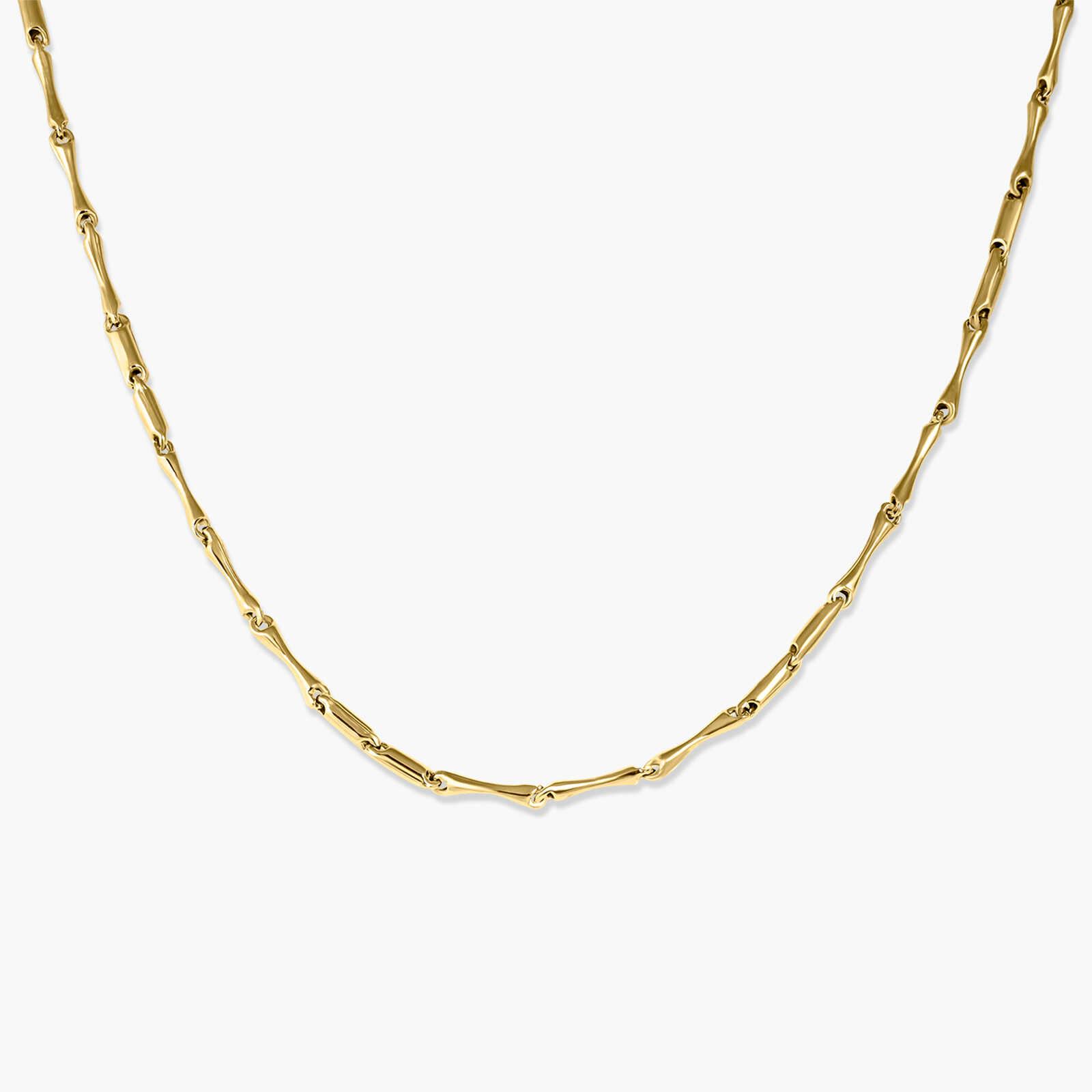 שרשרת חוליות  במראה וינטג' מזהב 14K