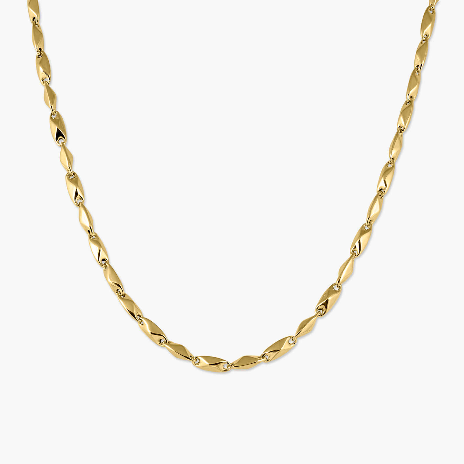 שרשרת זהב 14K הוואי במראה חוליות