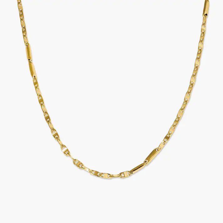 שרשרת זהב 14K קוסטה ריקה בשילובי חוליות