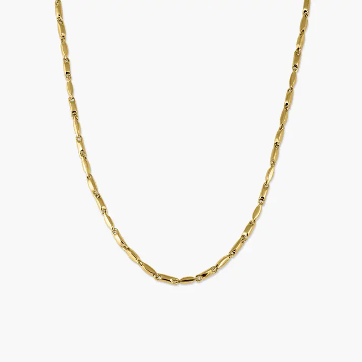 שרשרת זהב 14K קנקון בשילובי חוליות