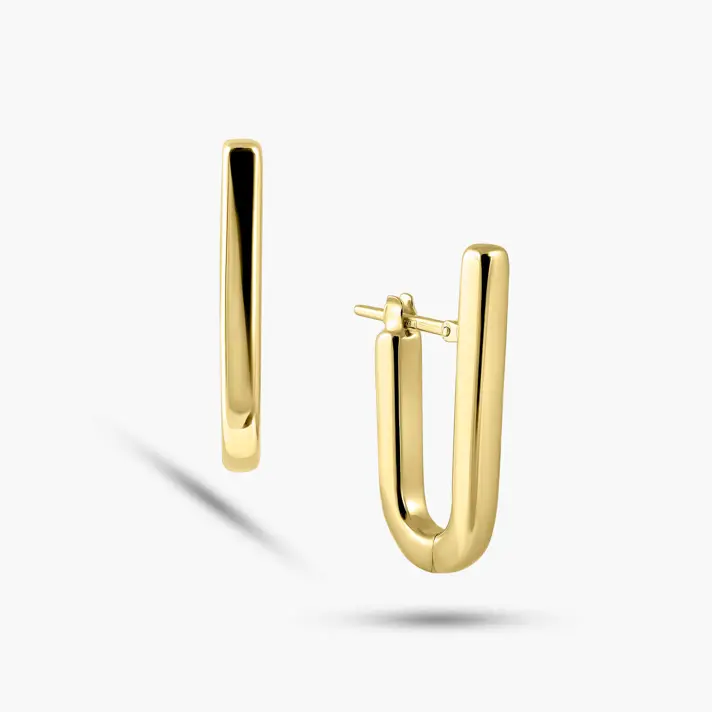 עגילי זהב 14K מינימליסטים