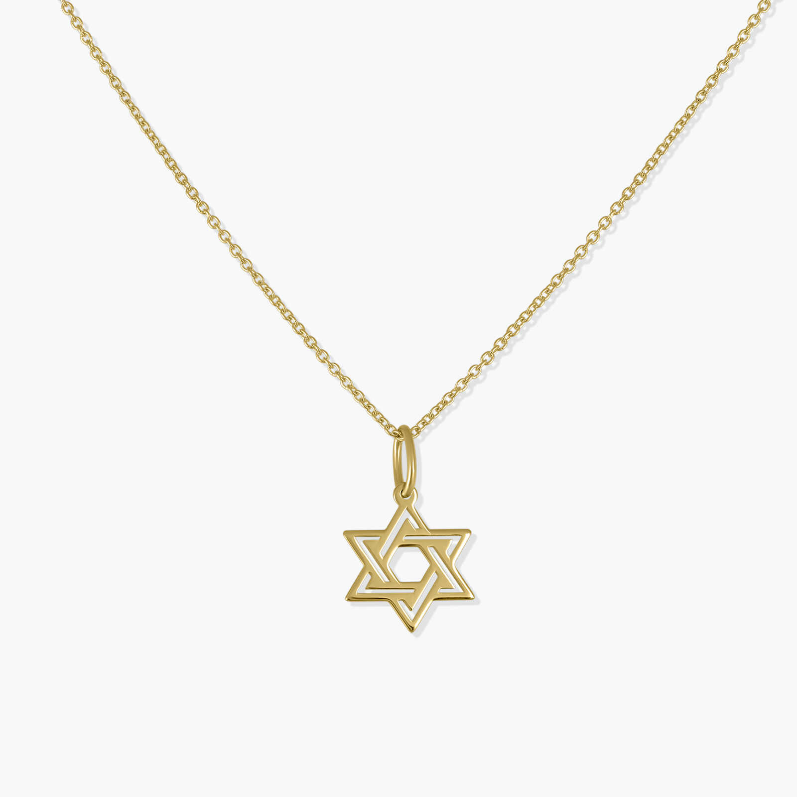 תליון זהב מגן דוד כפול
