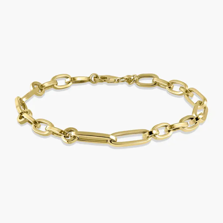 צמיד חוליות מזהב 14K