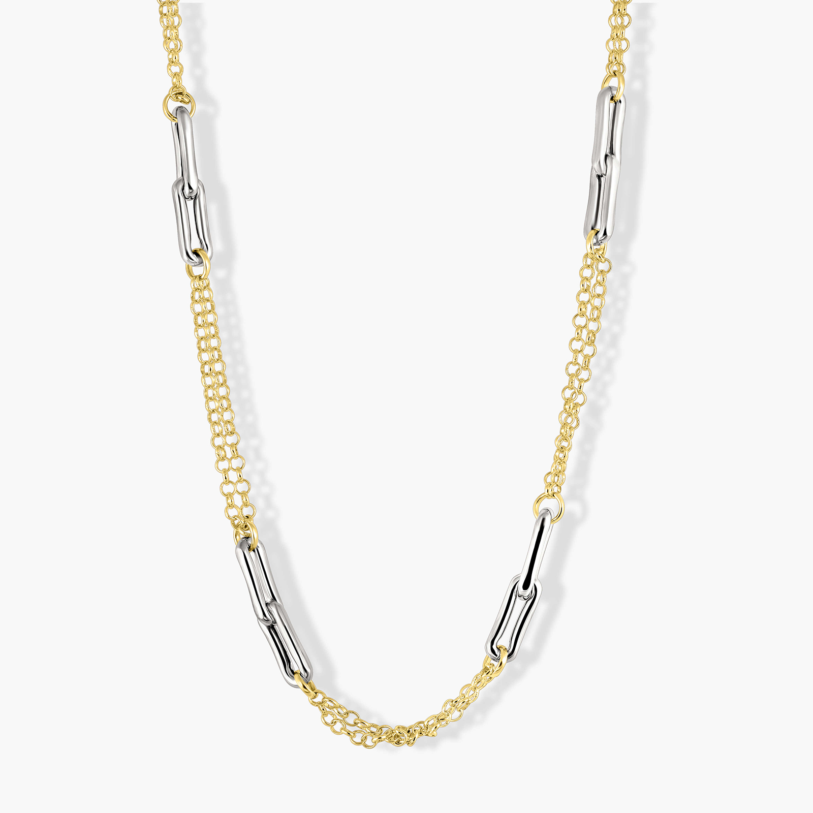 שרשרת זהב 14K בעיצוב חוליות