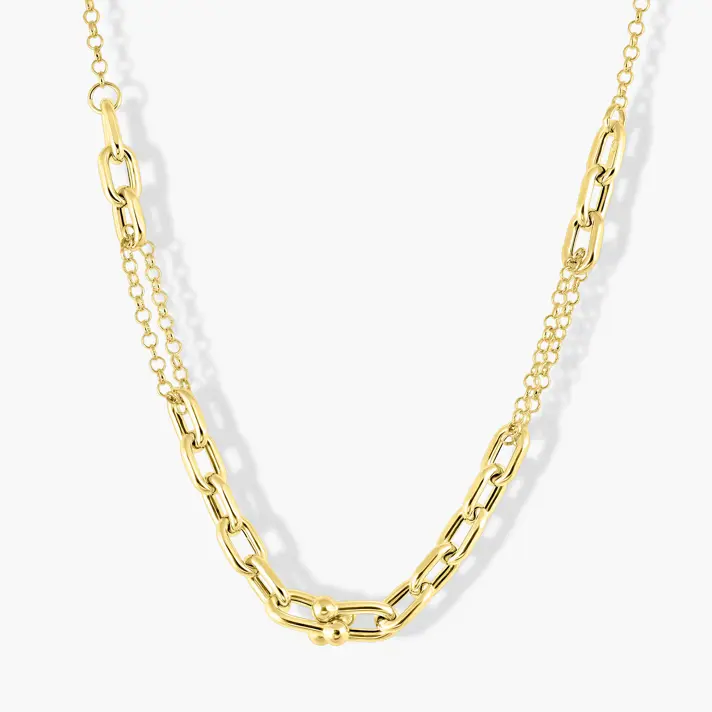 שרשרת חוליות כפולה בעיצוב מודרני