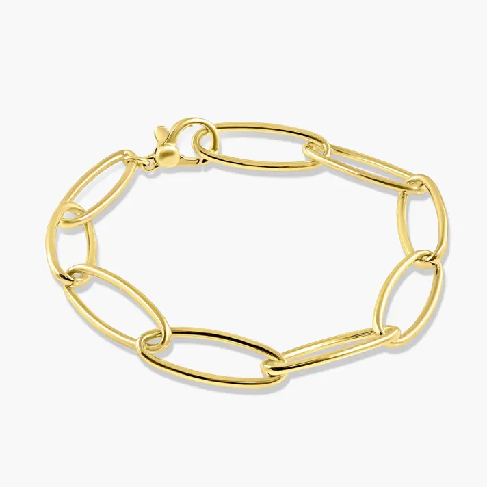 צמיד חוליות מזהב 14K