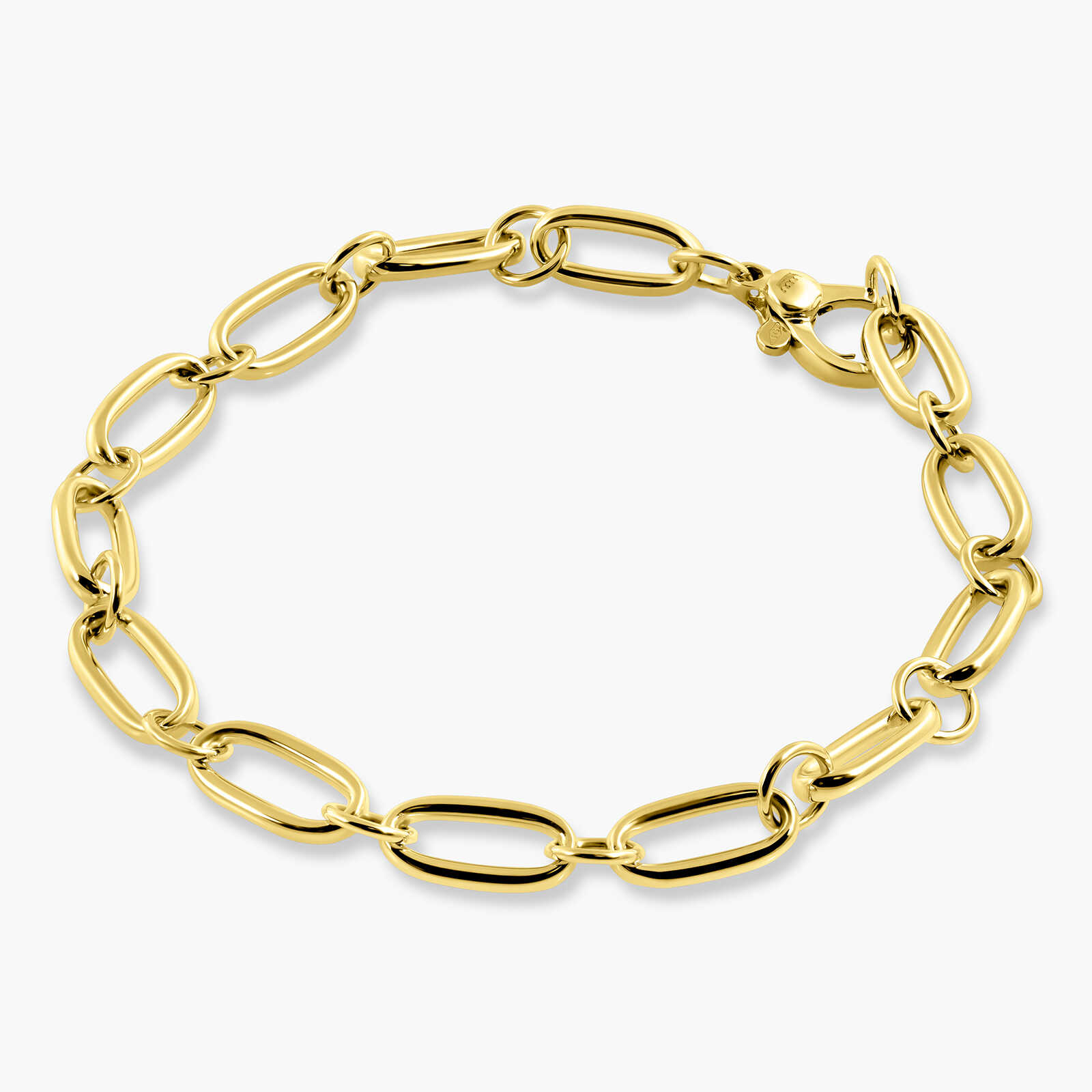 צמיד חוליות מזהב 14K בעיצוב מודרני