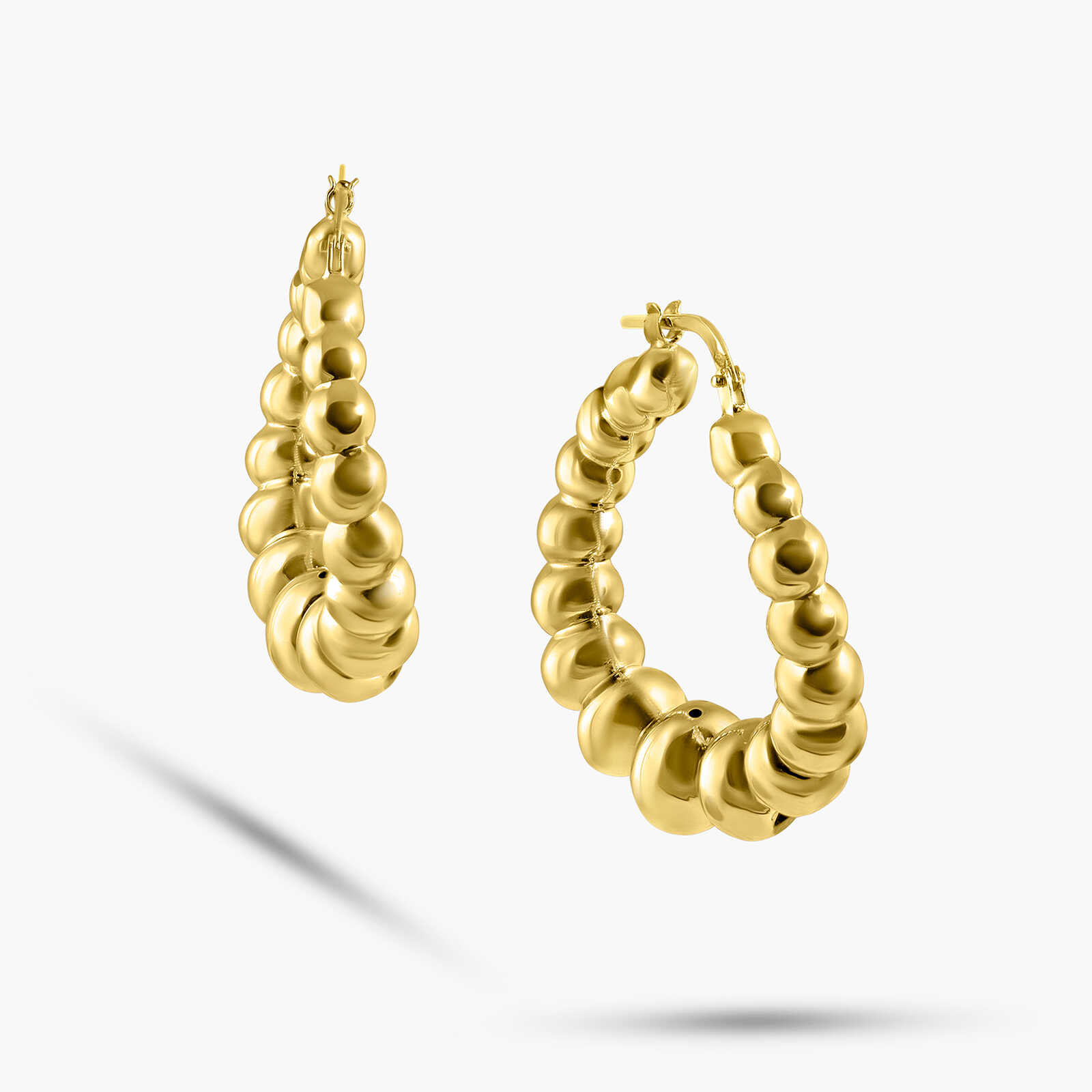 עגילי חישוק מזהב