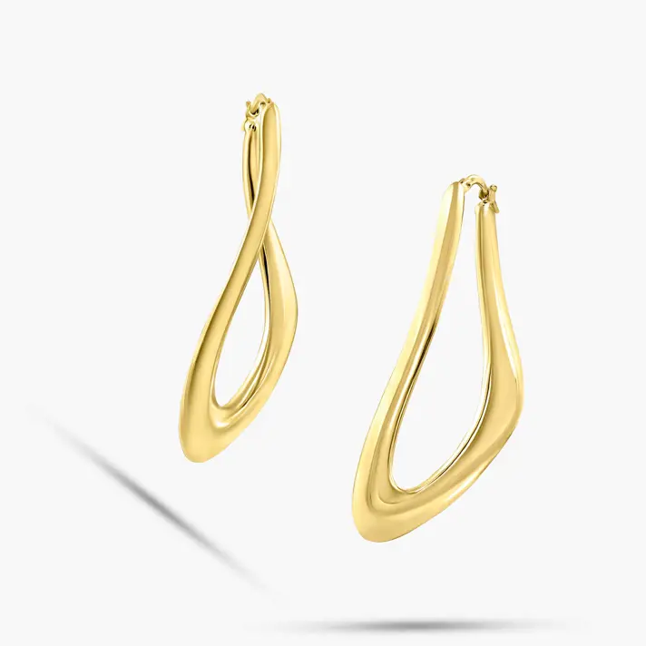 עגילי חישוק מזהב