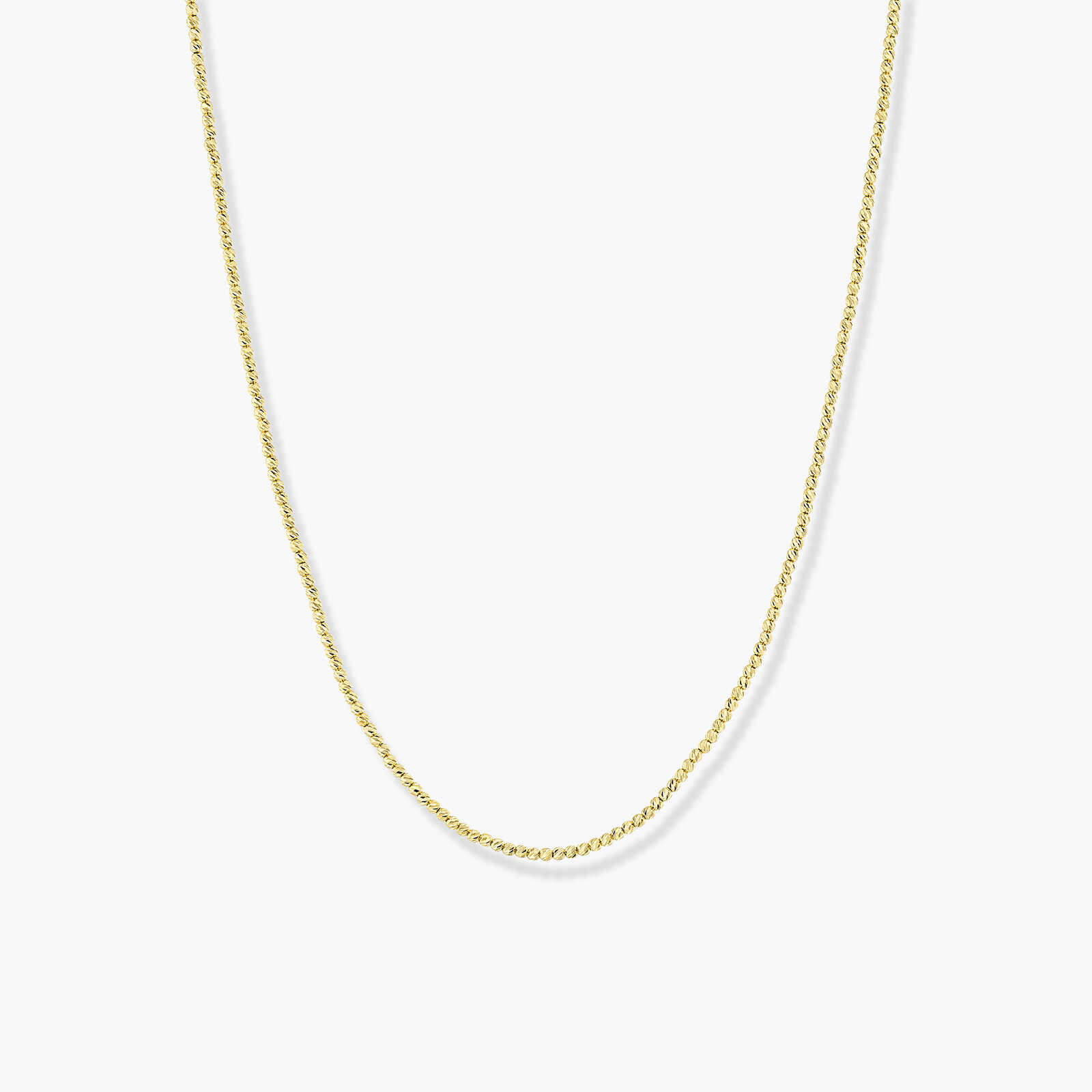 שרשרת  כדורי זהב בעיבוד לייזר