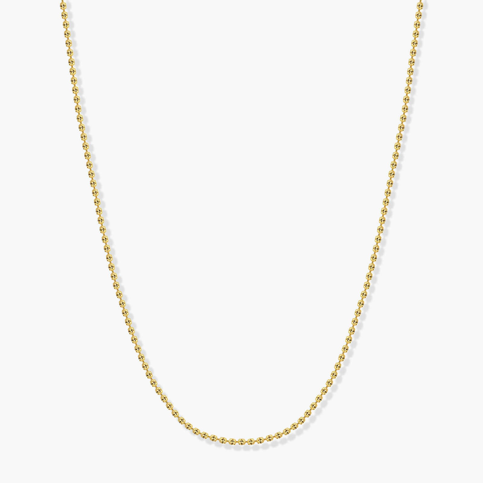 שרשרת לייזה- כדורי זהב צהוב