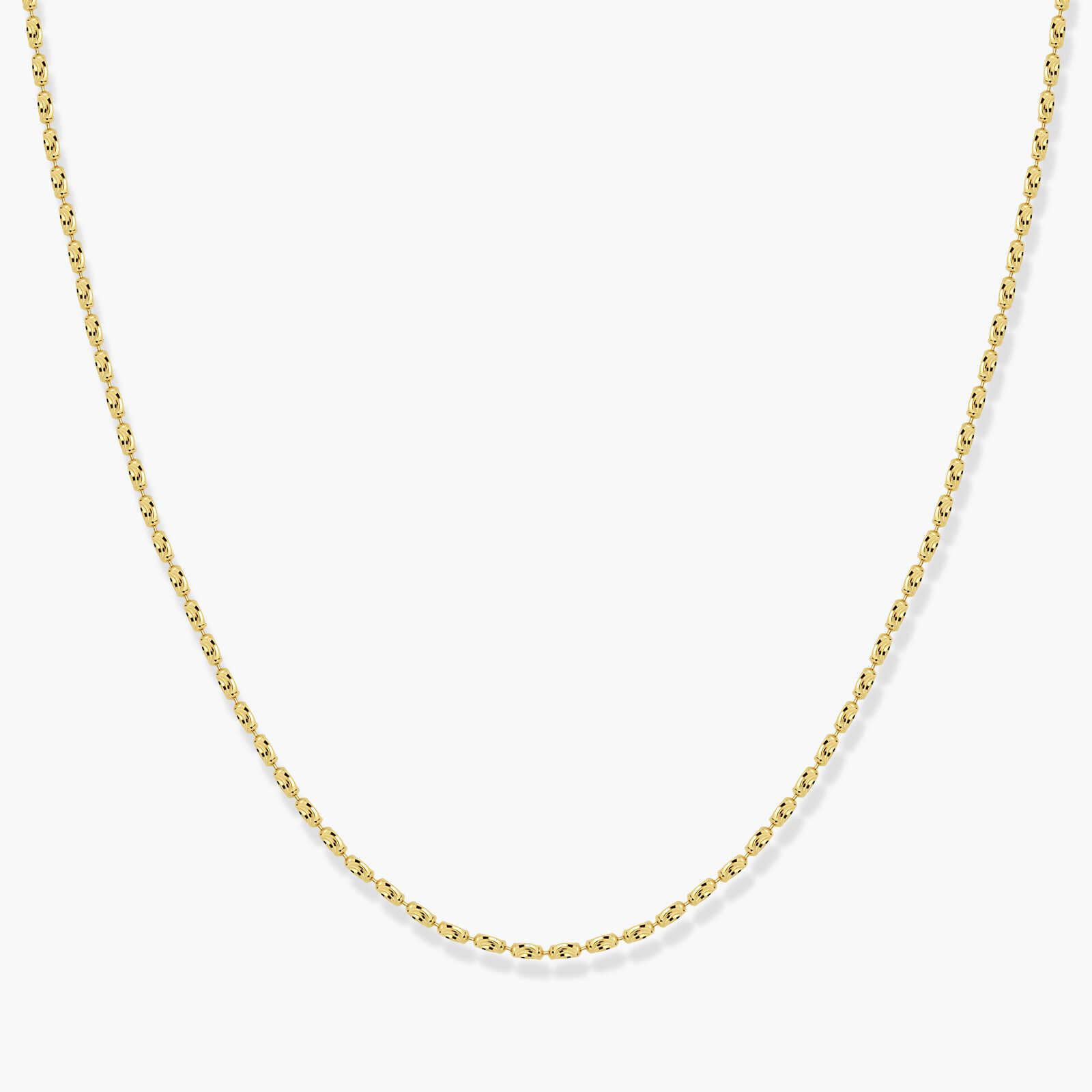 שרשרת אנדי- חוליות זהב מלבניות