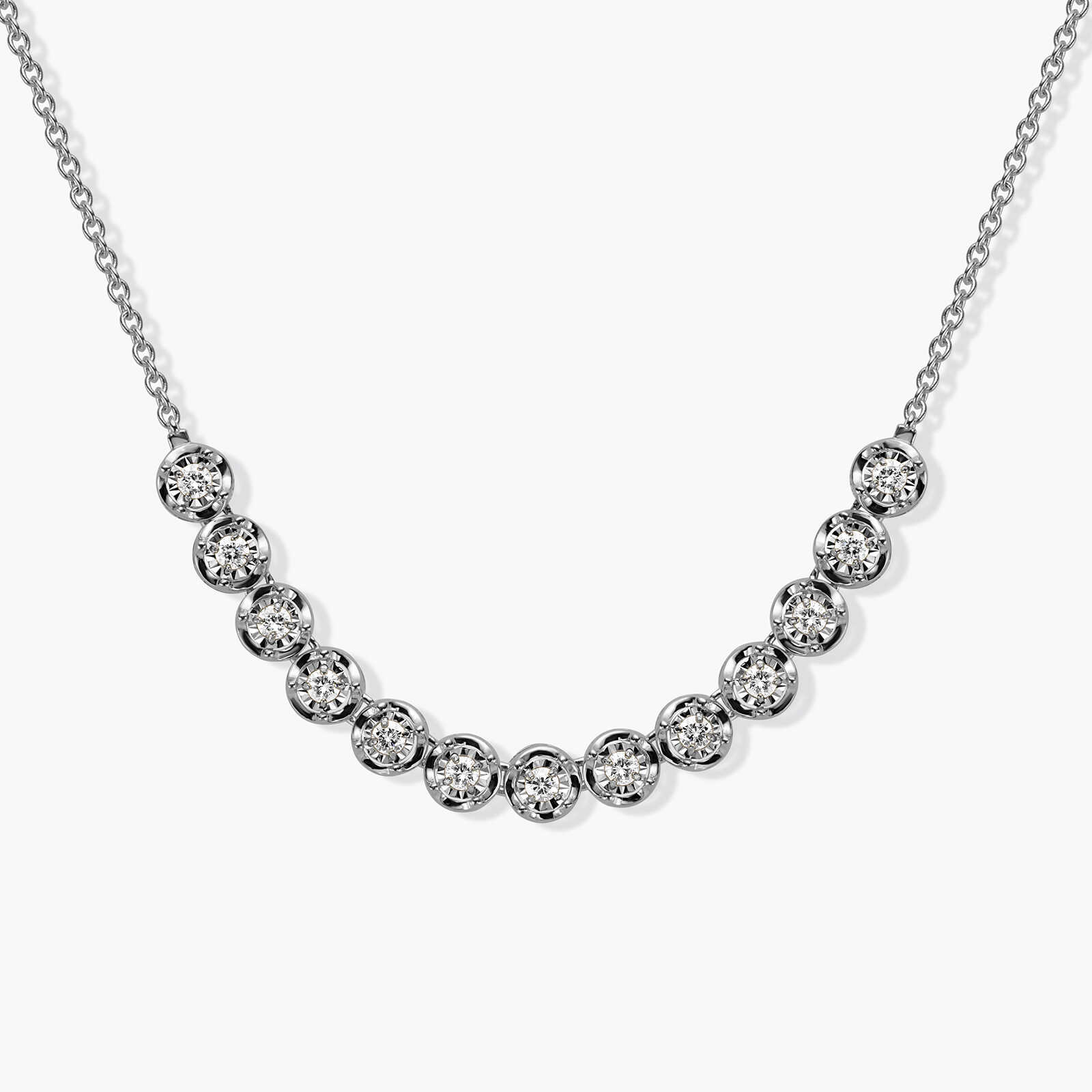 שרשרת זהב משובצת יהלומים