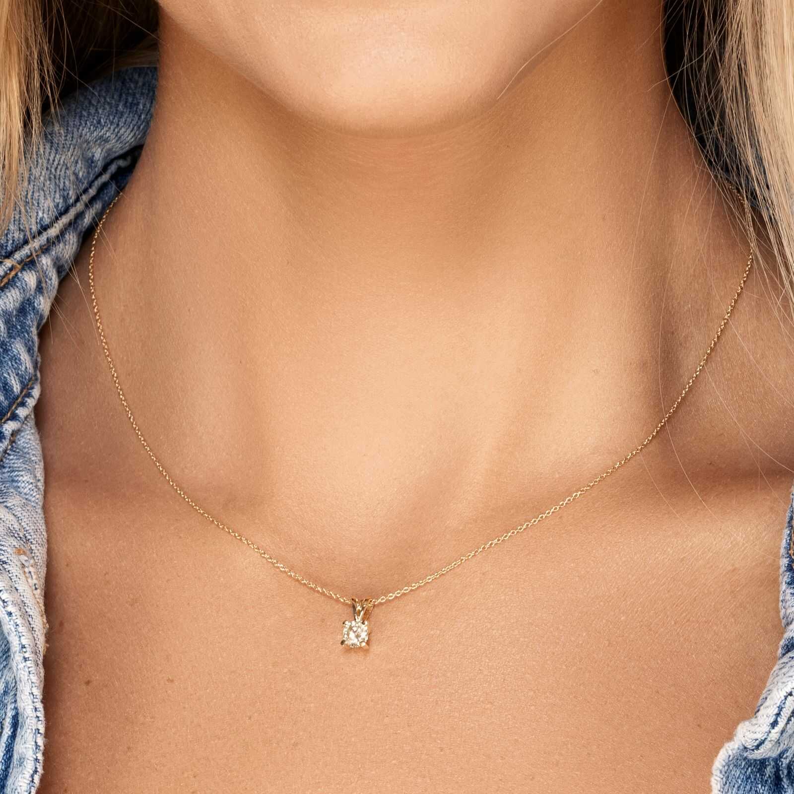 תליון סוליטר יהלום