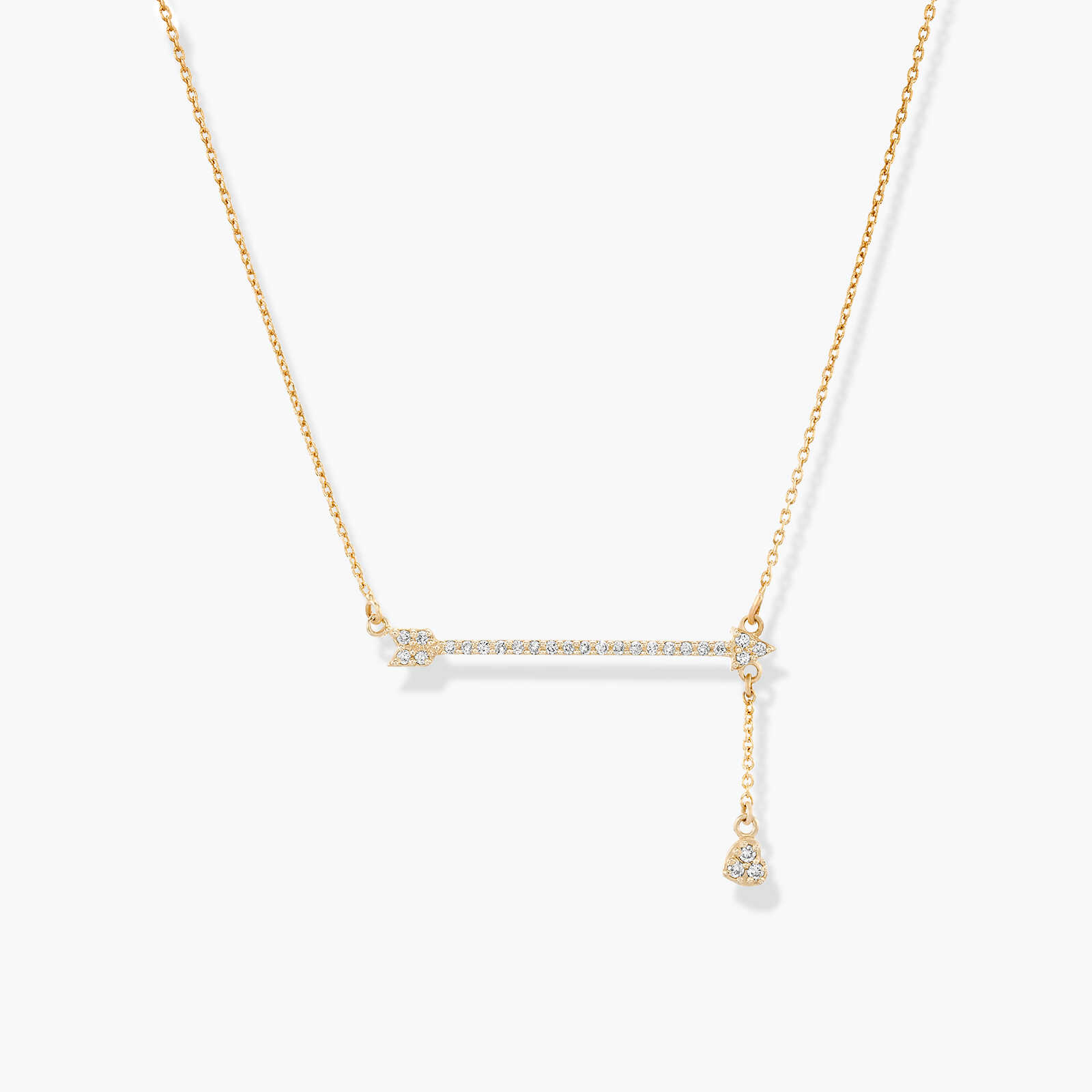 תליון חץ יהלום