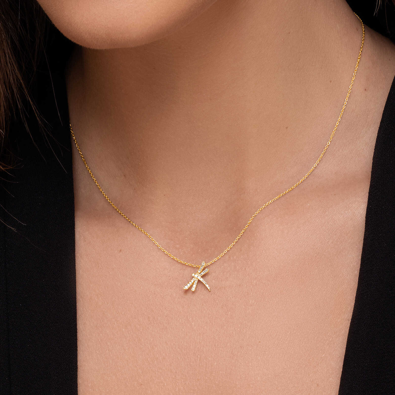 תליון שפירית משובץ יהלומים