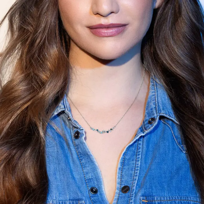 תליון אטלנטיק בשיבוץ ספירים ויהלומים