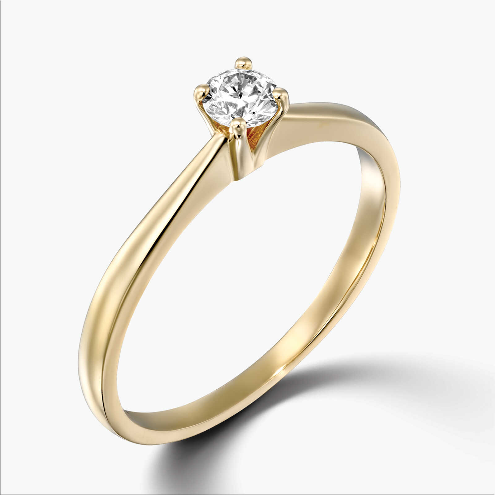 טבעת יהלום סוליטר