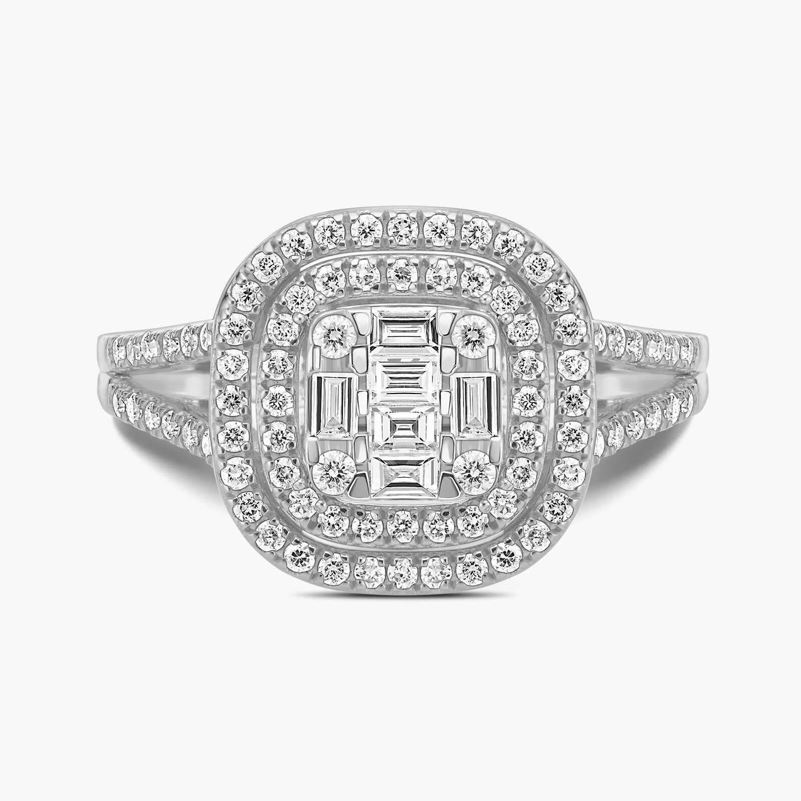 טבעת 100 היהלומים