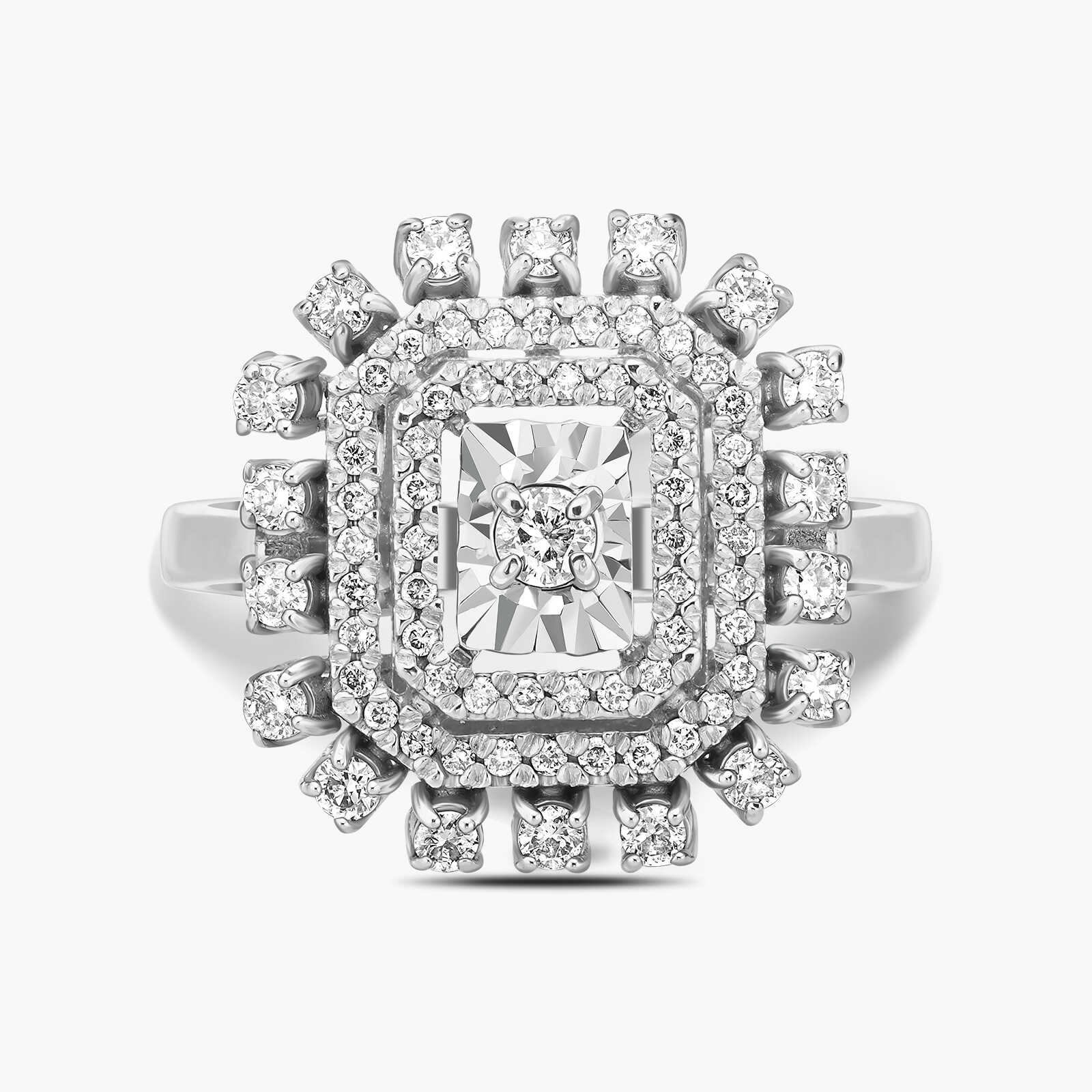 טבעת ספארקל משובצת יהלומים