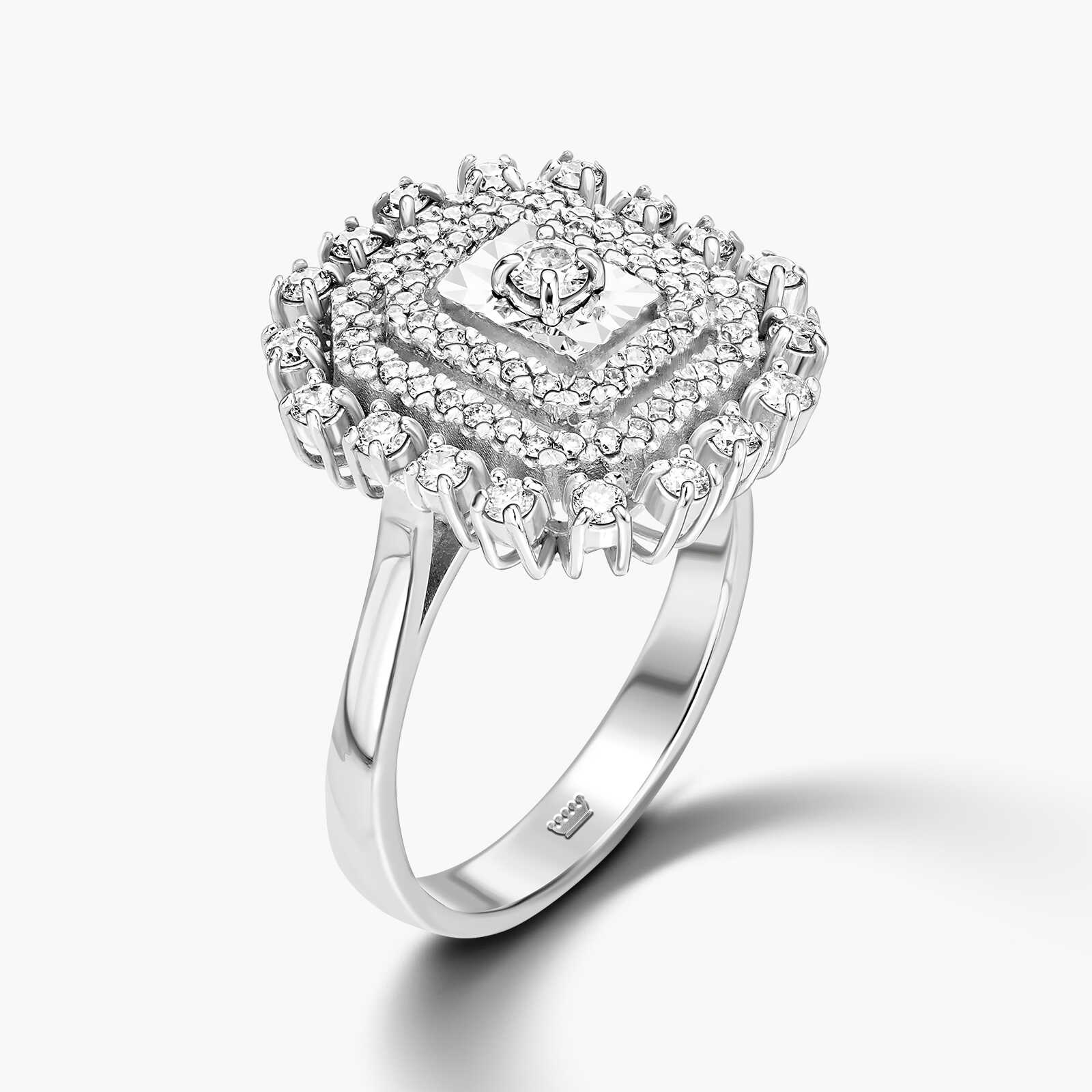 טבעת ספארקל משובצת יהלומים