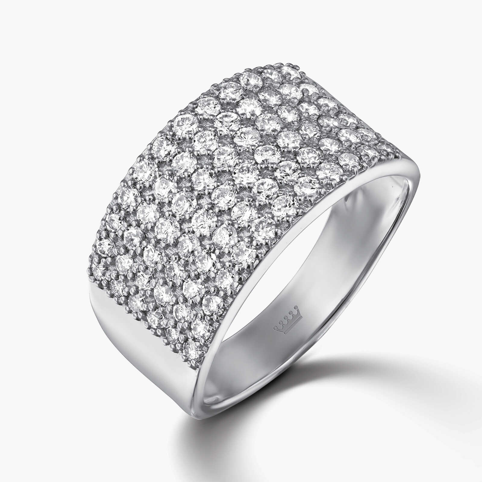 טבעת זהב משובצת קראט יהלומים