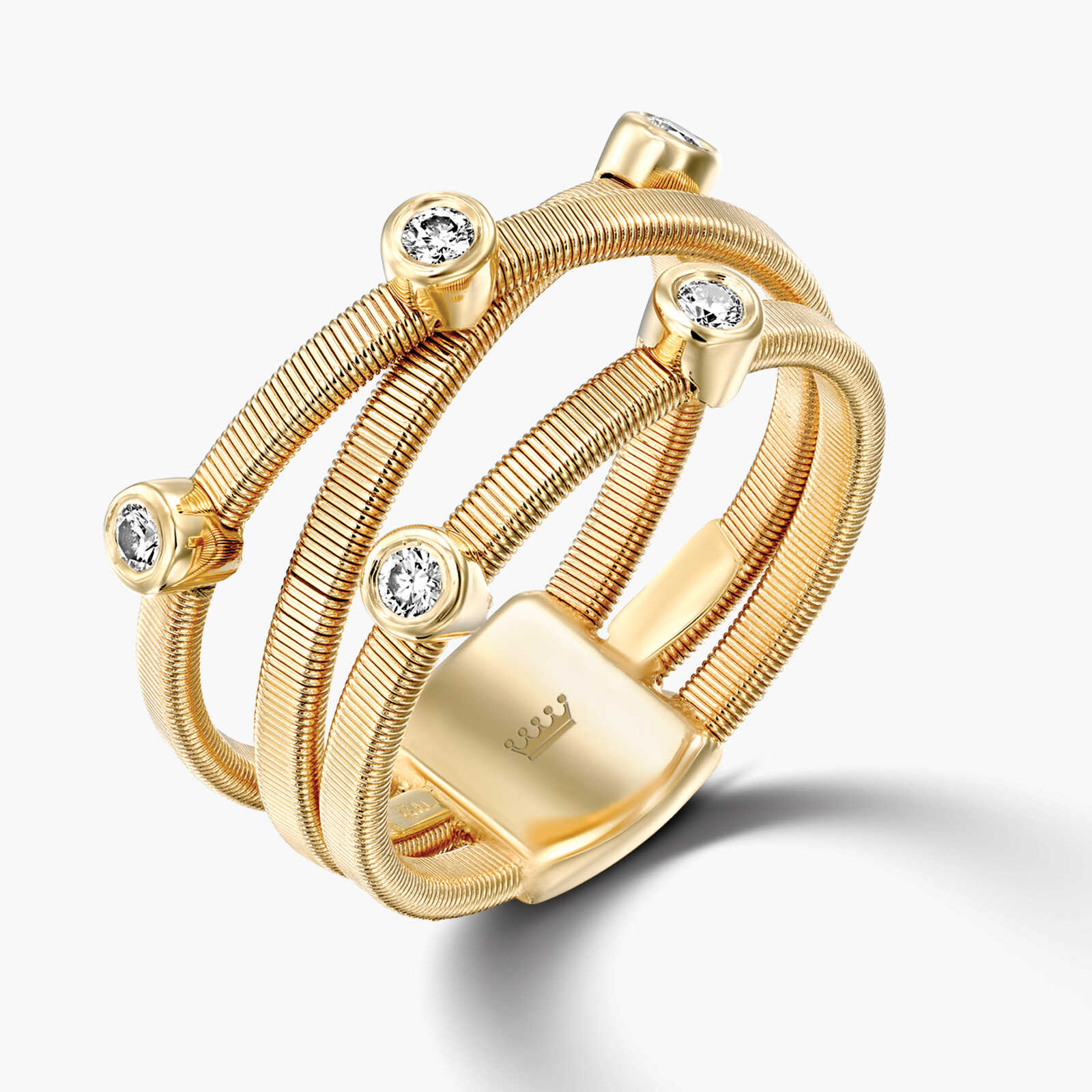 טבעת זהב ויהלומים