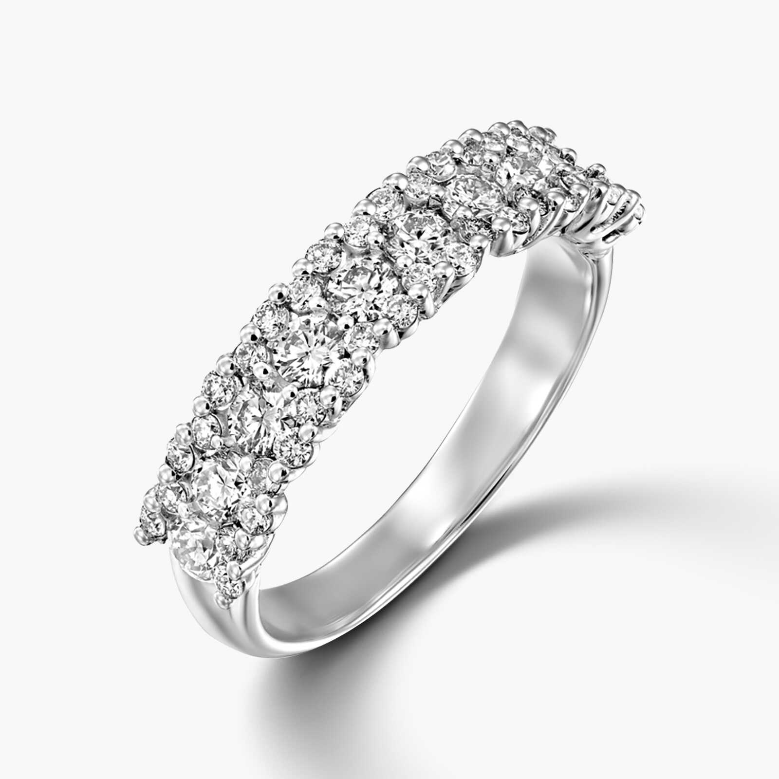 טבעת זהב משובצת קראט יהלומים