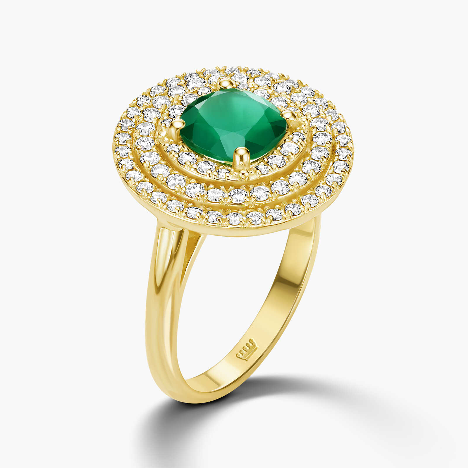 טבעת יהלום GREEN CENTER