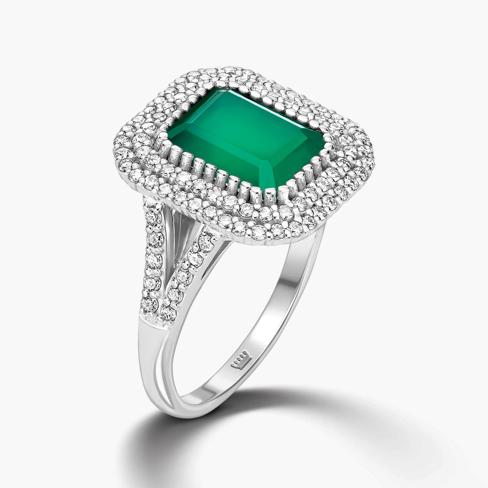 טבעת יהלום בילי משובצת אגת ו 92 יהלומים