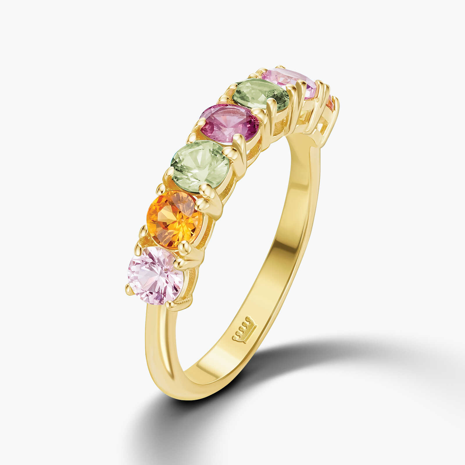 טבעת ספירים RAINBOW