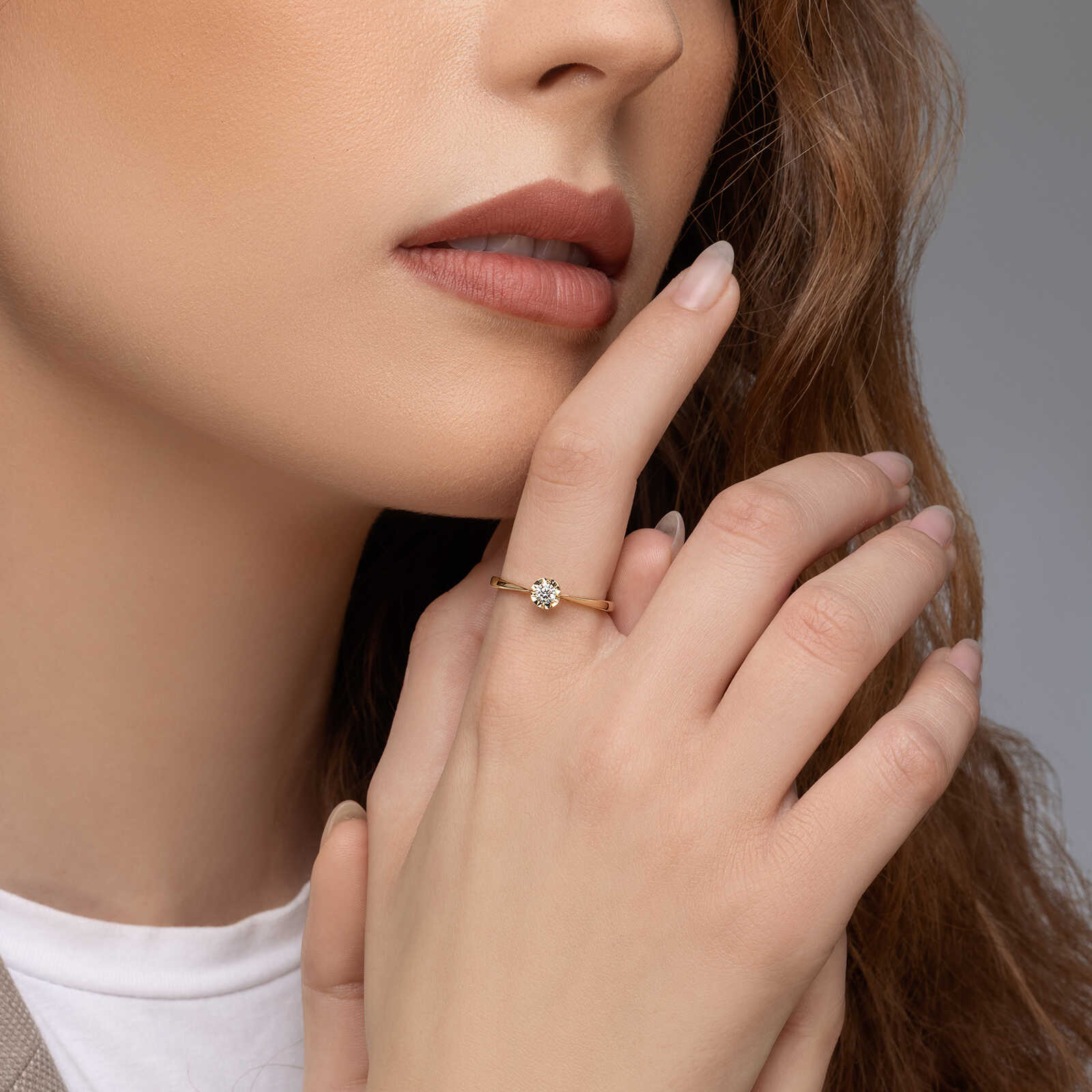 טבעת סנדרה יהלום סוליטר