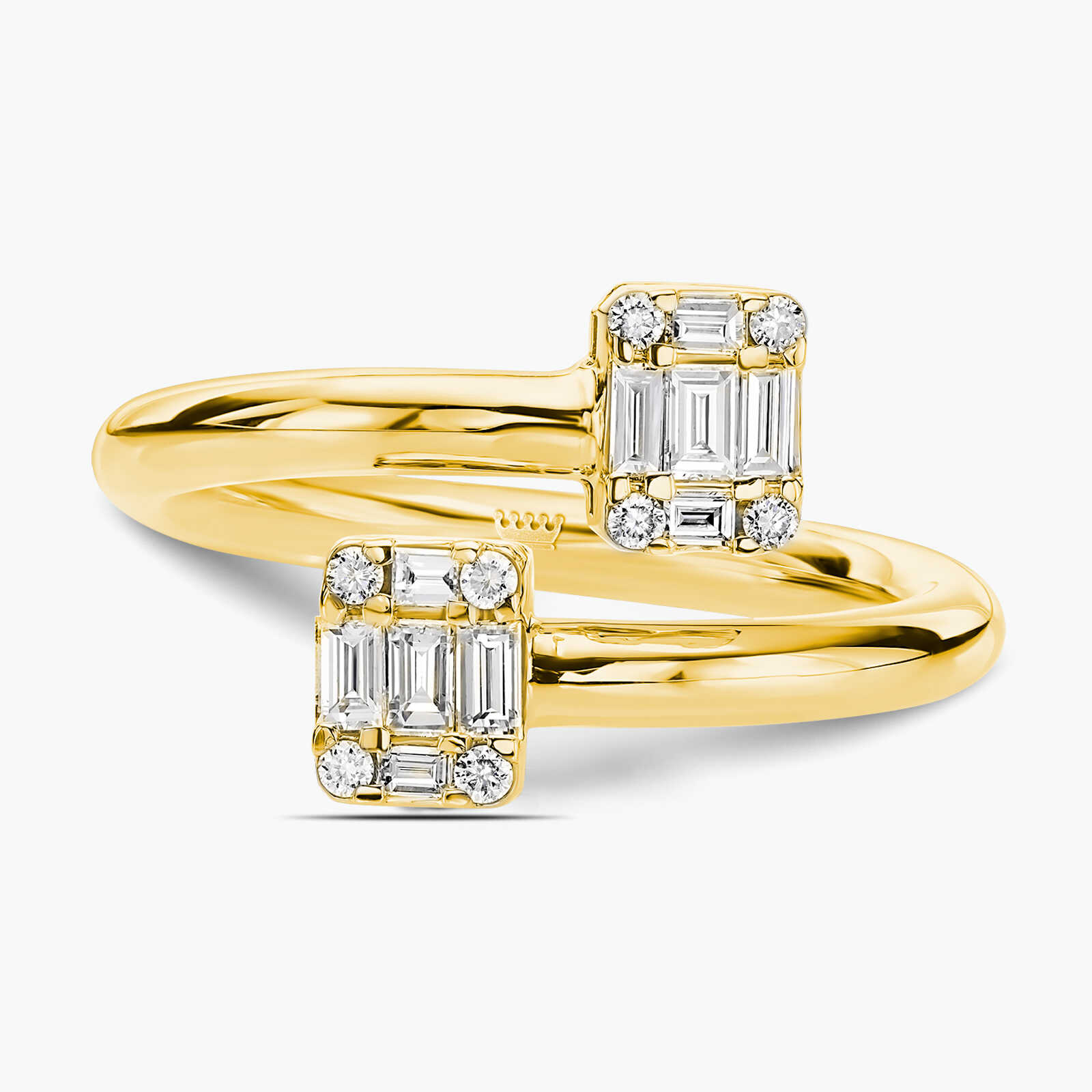 טבעת יהלומים מתלפפת