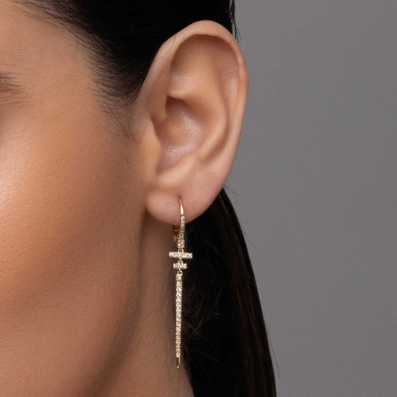 עגילי יהלומים רוקסן