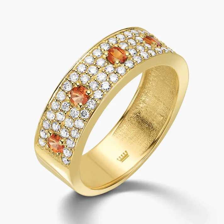 טבעת ספירים ויהלומים מה- luxury collection