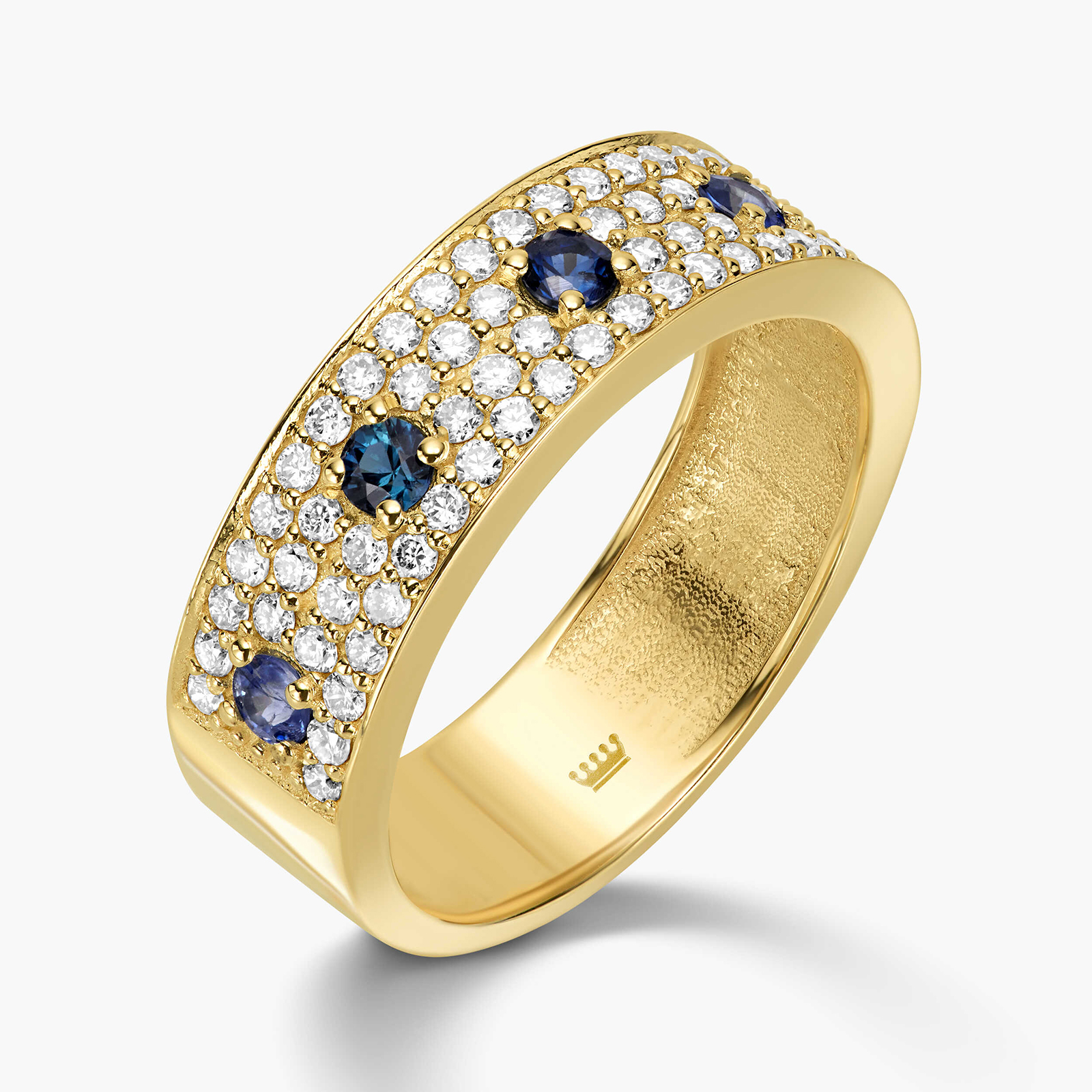 טבעת ספירים ויהלומים מה- luxury collection