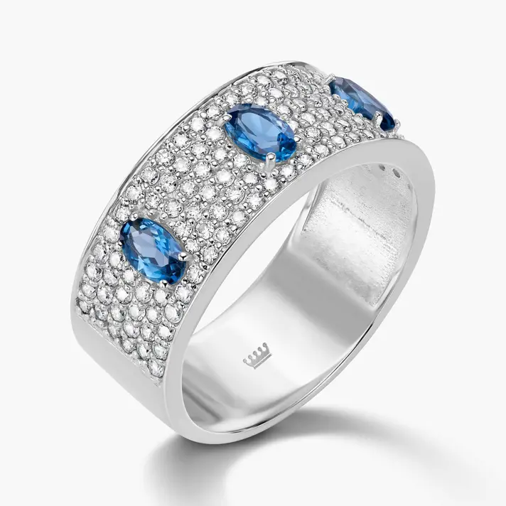 טבעת יהלומים ובלו לונדון מקולקציית ה luxury collection