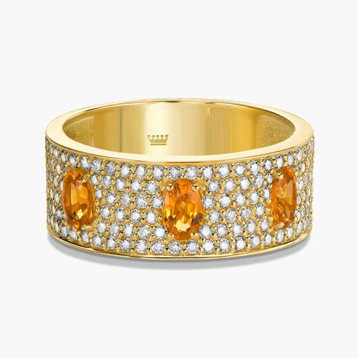 טבעת יהלומים וספירים מקולקציית ה luxury collection