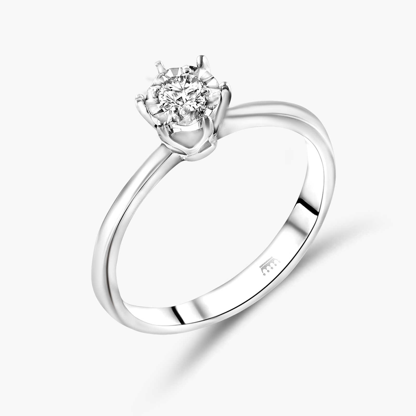 טבעת יהלום סוליטר מושלמת להצעת נישואין