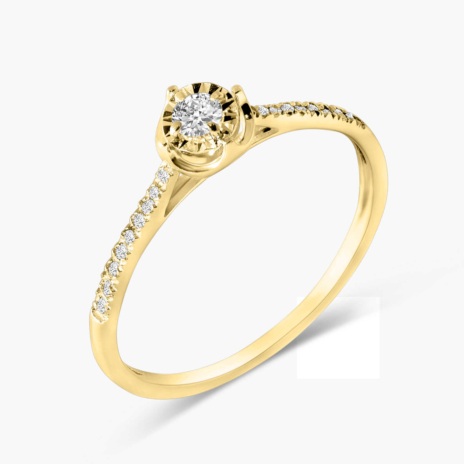 טבעת יהלום סוליטר