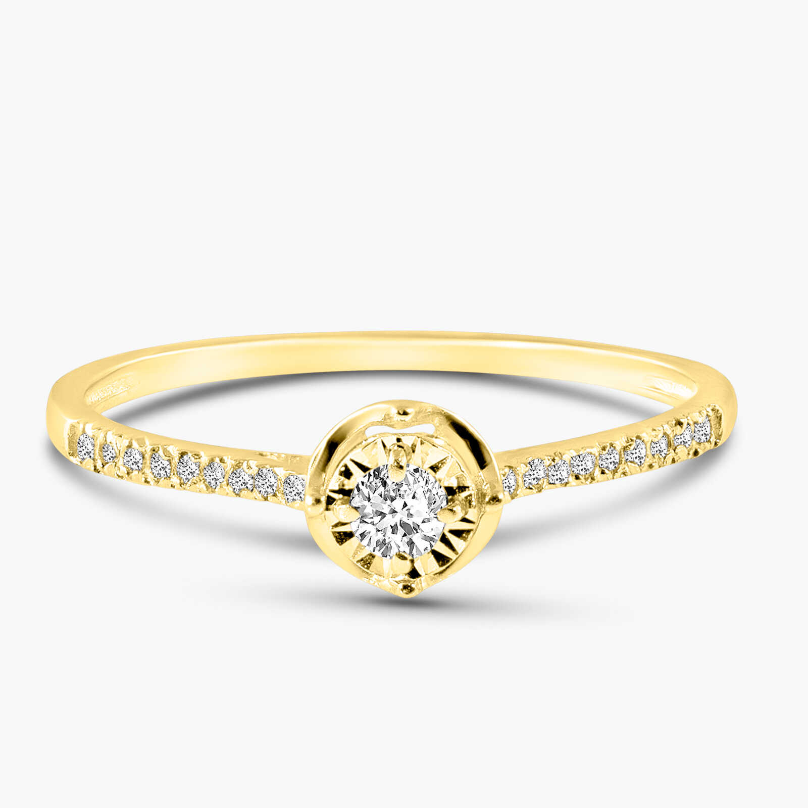 טבעת יהלום סוליטר