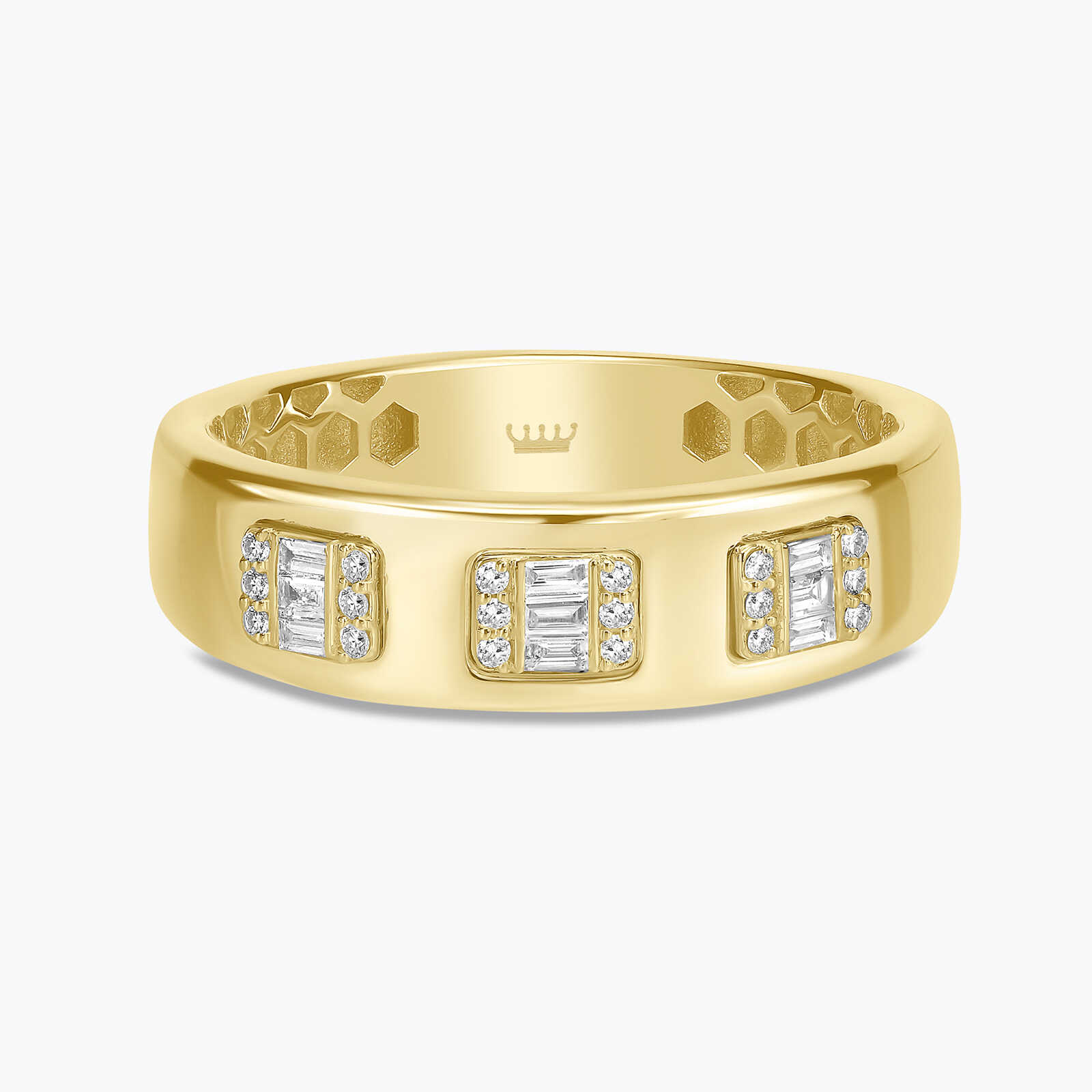 טבעת האנטר בשיבוץ יהלומים