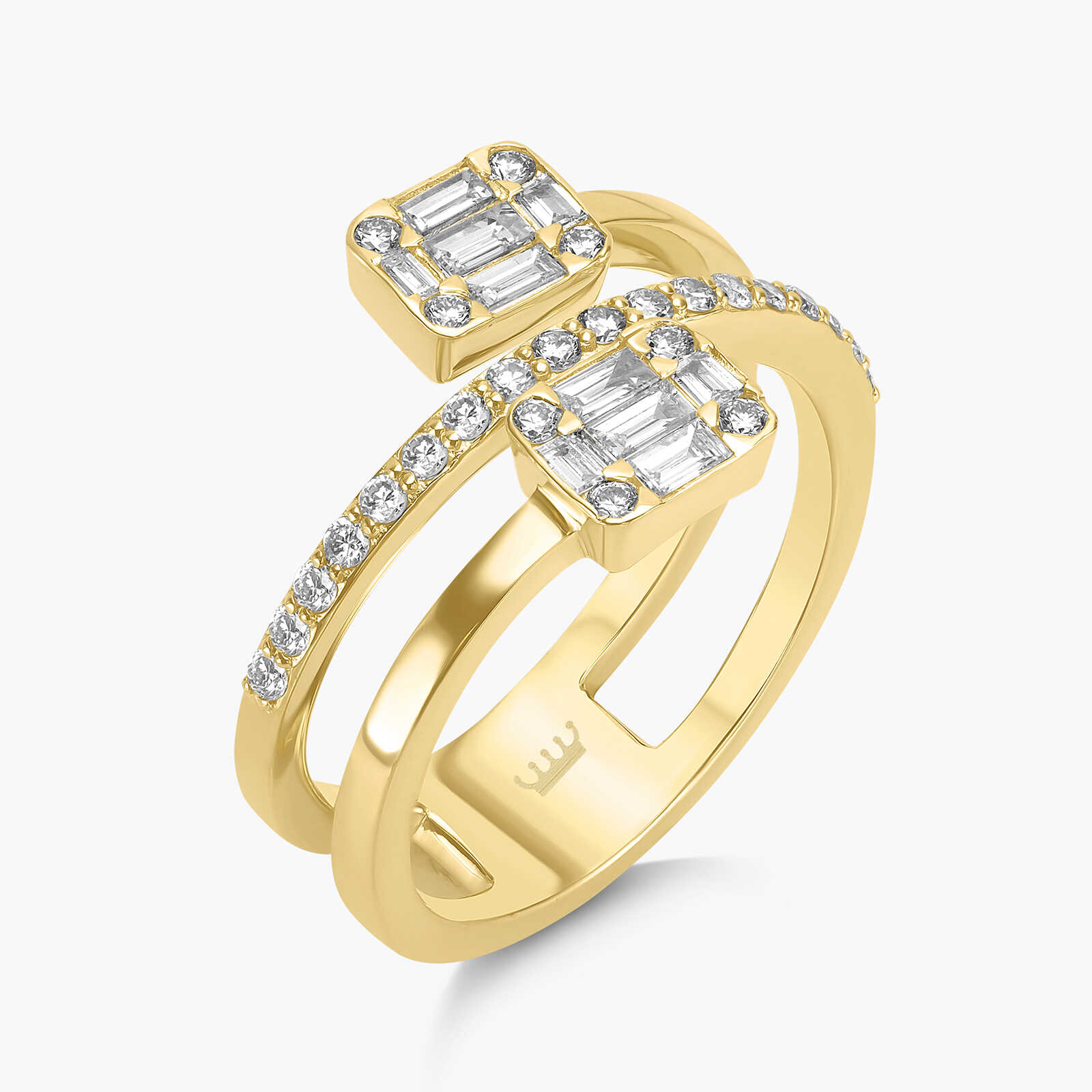 טבעת שיינא בשיבוץ יהלומים