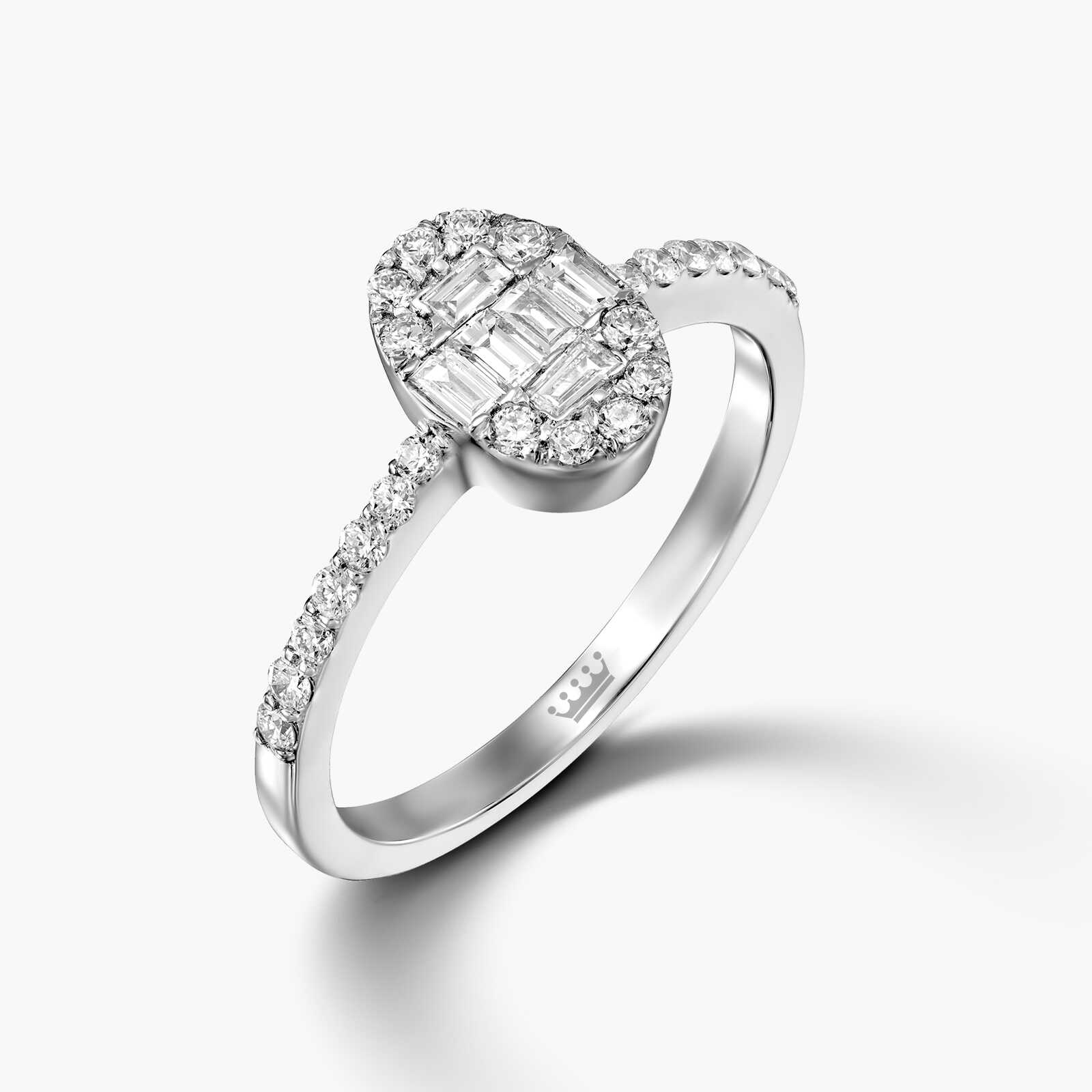 טבעת יהלום אליפסה