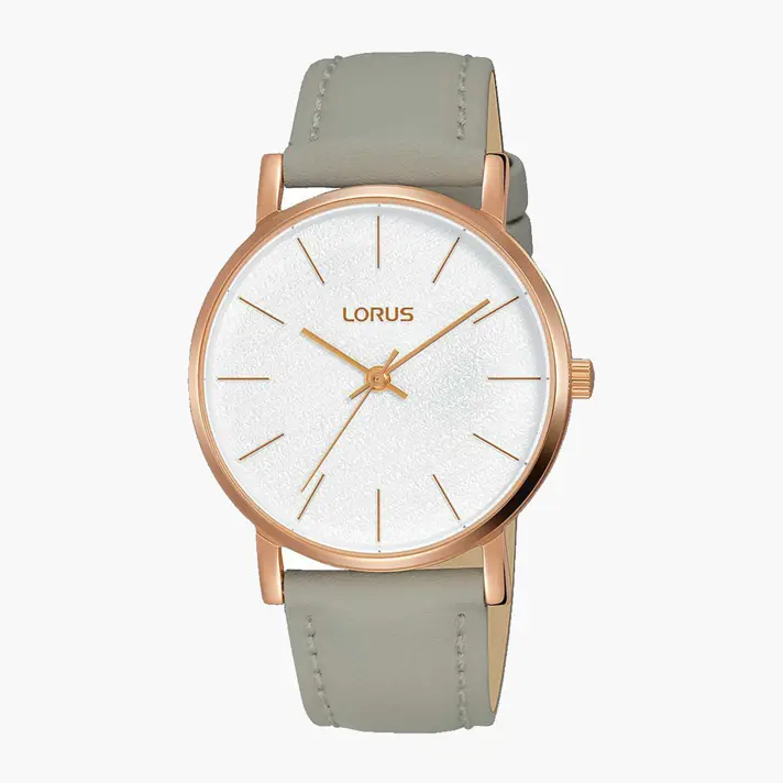 שעון lorus לוח קרמי בעיבוד מחוספס