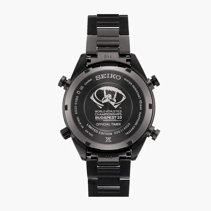 שעון SPEEDTIMER כרונוגרף סולארי במהדורה מוגבלת לרגל אליפות העולם באתלטיקה Budapest 23.
