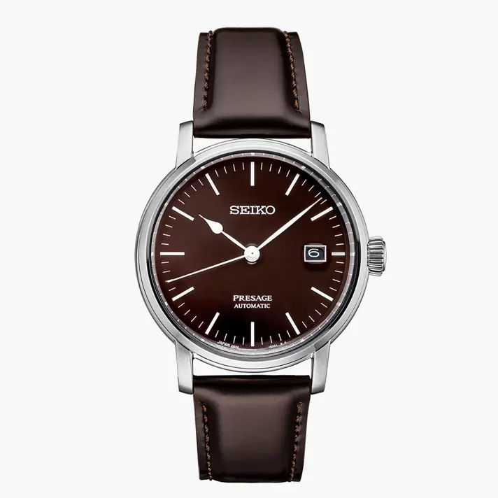 שעון SEIKO PRESAGE LUXE עם לוח אמייל חום