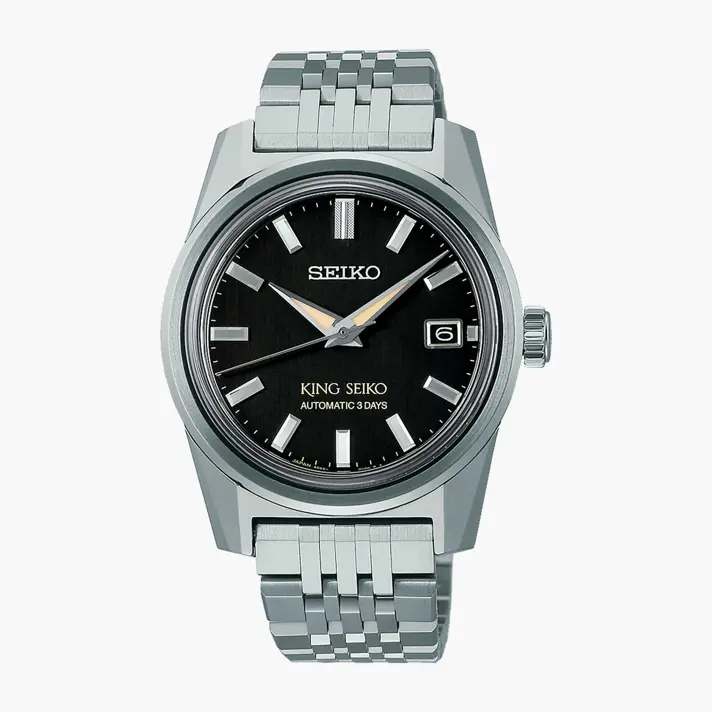 שעון SEIKO KING Charcoal Suit עם רצועה מתחלפת