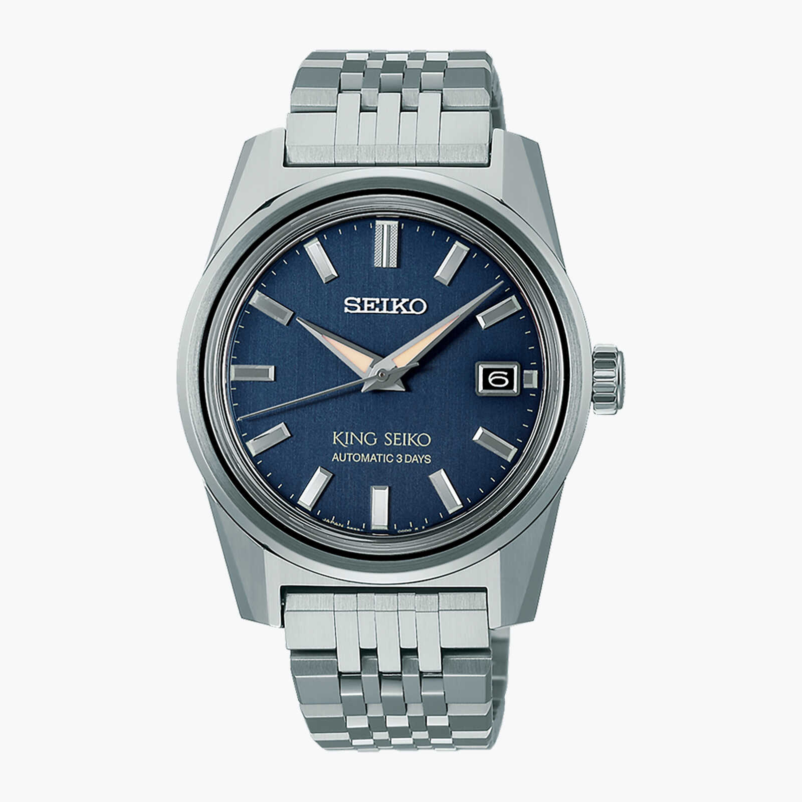 שעון KING SEIKO Indigo Denim עם רצועה מתחלפת
