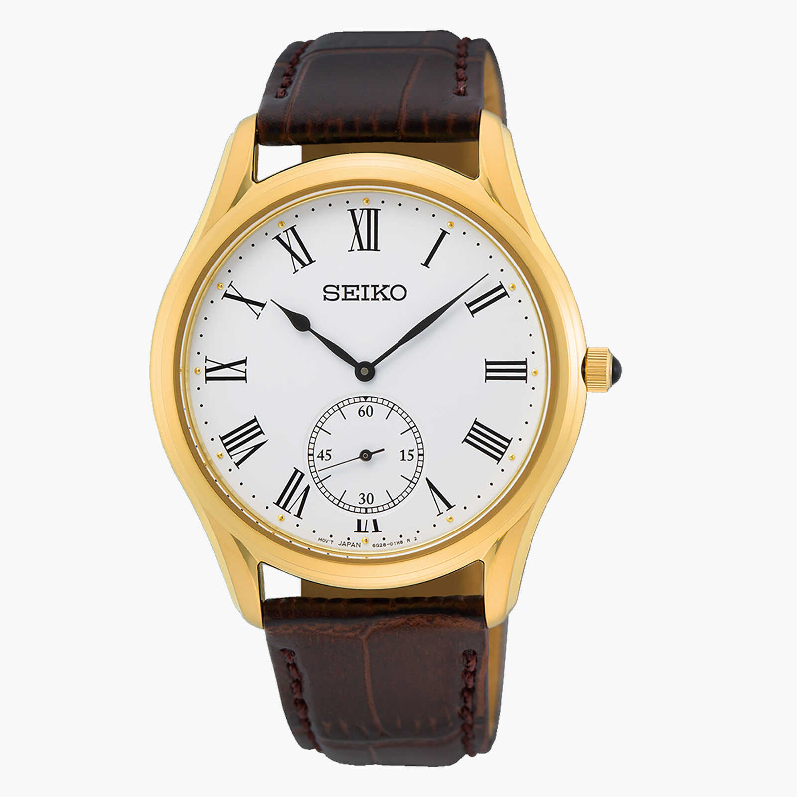 שעון SEIKO גברים עם זכוכית ספיר קריסטל